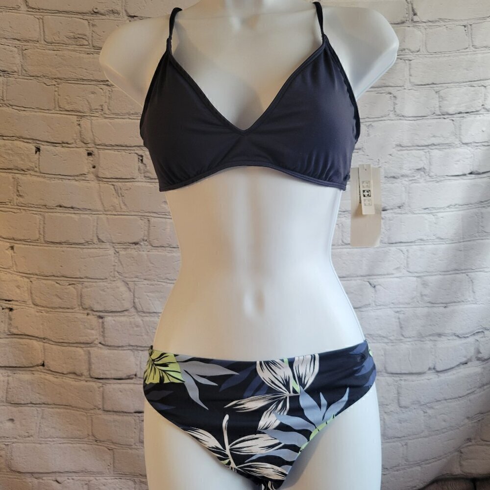 Roxy Mood Indigo Strappy Athletic Cheeky Bikini
